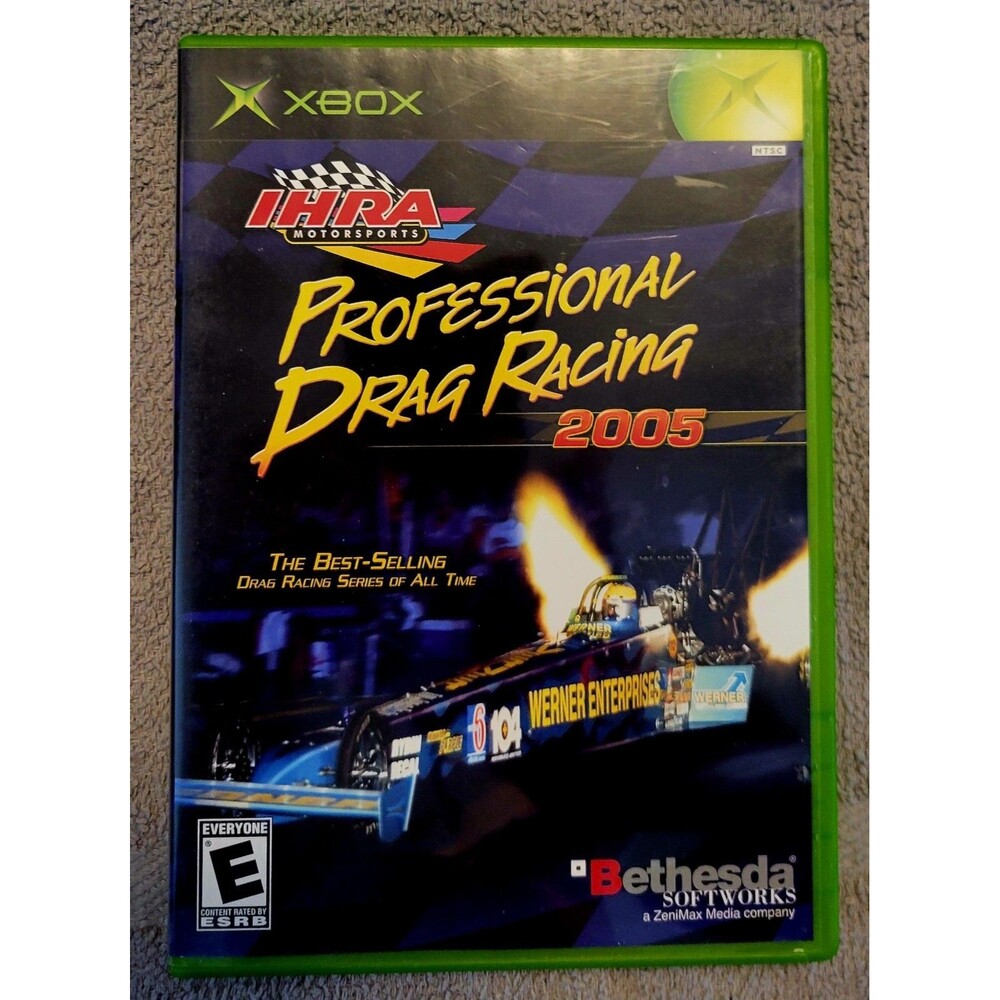IHRA Professional Drag Racing 2005 w/Reg Card (Microsoft OG Xbox, 2004) CIB